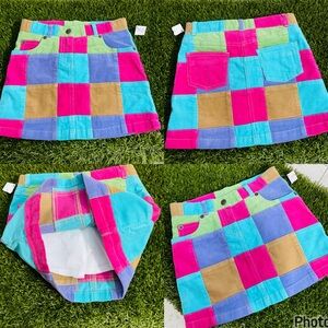 Talbots Kids Colorful Patchwork Kids Skirt Size 5